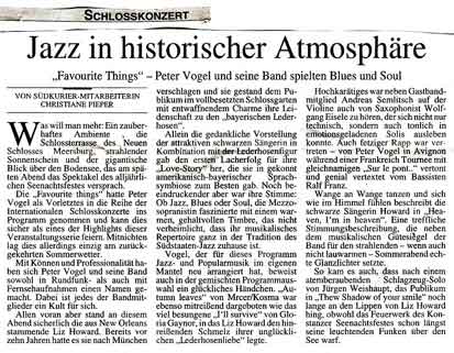 Jazz in historischer Atmosph&auml;re